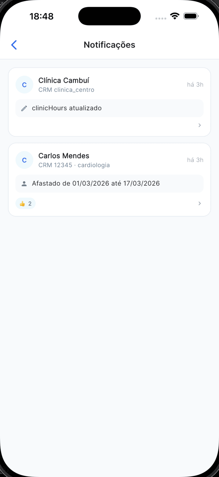 Notificações RepSync — alertas de alterações em tempo real